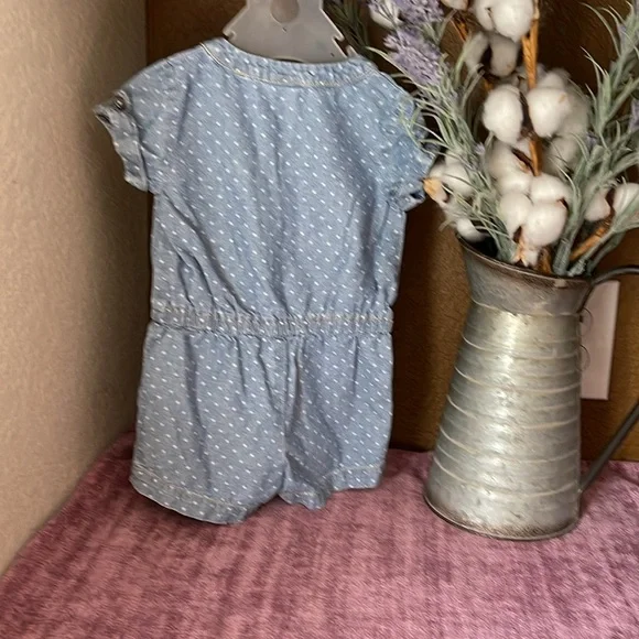Baby girls, jeans, jumpsuit 6 months - Picture 2 of 7